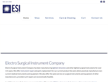 Tablet Screenshot of electrosurgicalinstrument.com